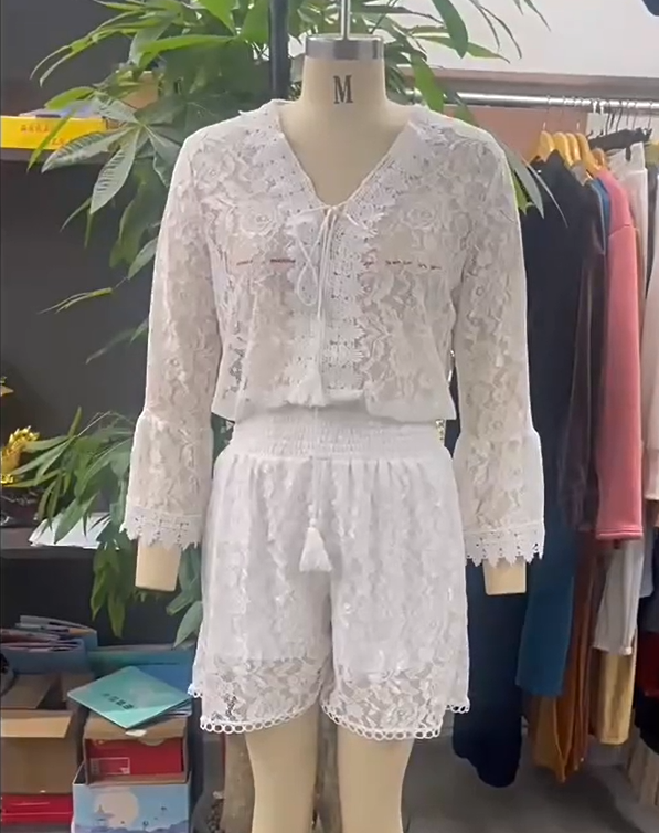 Hollow Embroidery Lace Crochet - Crochet Top Boho 评论和价格