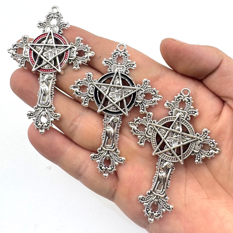 2pcs 30x15mm Gothic Big Cross  - Vintage Fashion Nova 评论和价格