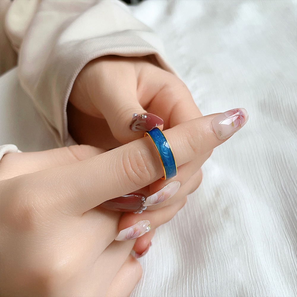 New Vintage Colorful Drip Whit - Vintage Fashion Rings For Women 评论和价格