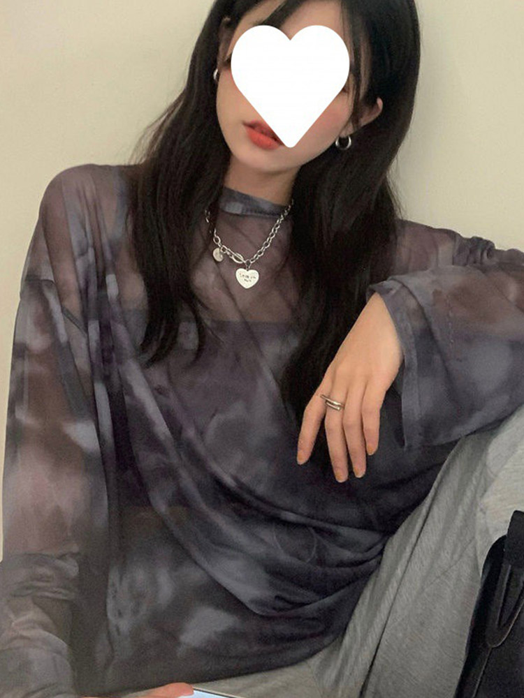 T-shirt Women Tie Dye Long Sle - Tie Dye Shirt Vintage 评论和价格