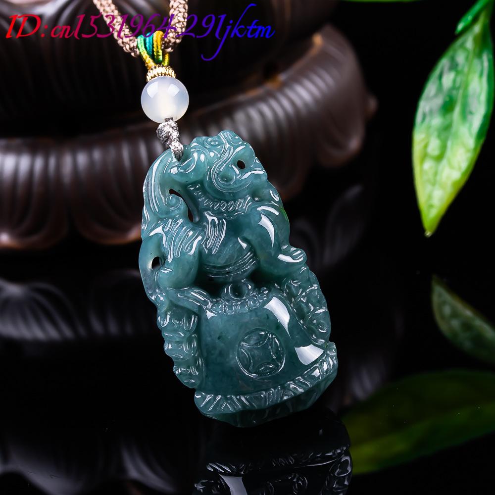 Burmese Jadeite Pixiu Pendant  - Usa Vintage Fashion 评论和价格