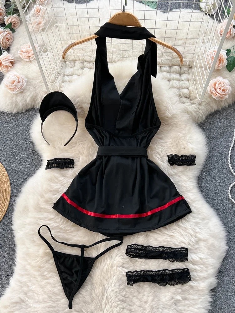 Erotic Fashion Sexy Halter Lin - Usa Vintage Fashion 评论和价格