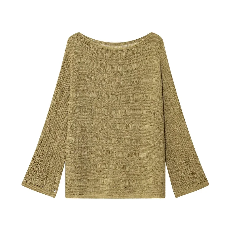 Vintage Boat Neck Knit Sweater - Usa Vintage Fashion 评论和价格