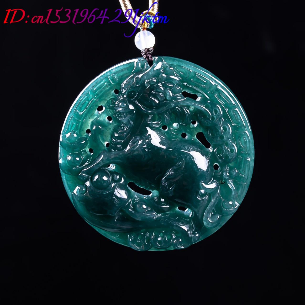 Burmese Jadeite Dragon Pendant - Usa Vintage Fashion 评论和价格