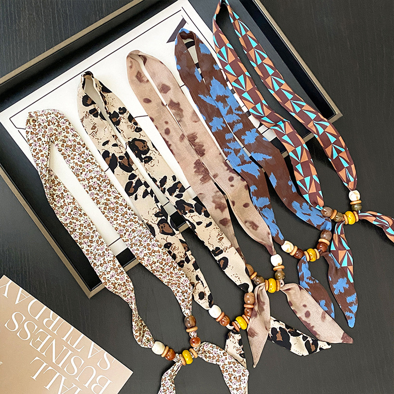 Vintage Bohemian Skinny Scarf  - Vintage Fashion Rings For Women 评论和价格