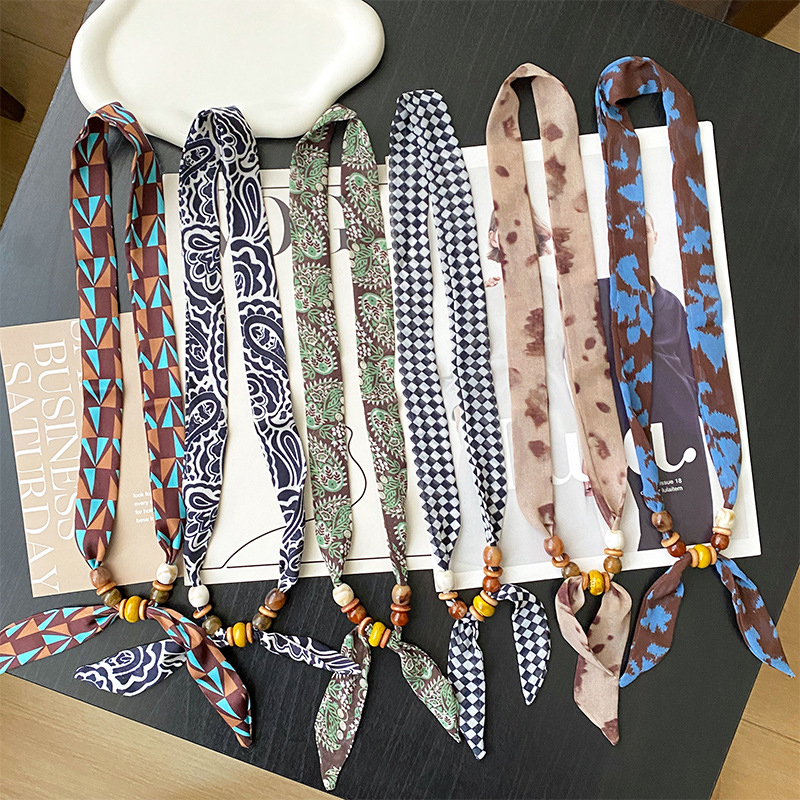 Vintage Bohemian Skinny Scarf  - Vintage Fashion Rings For Women 评论和价格