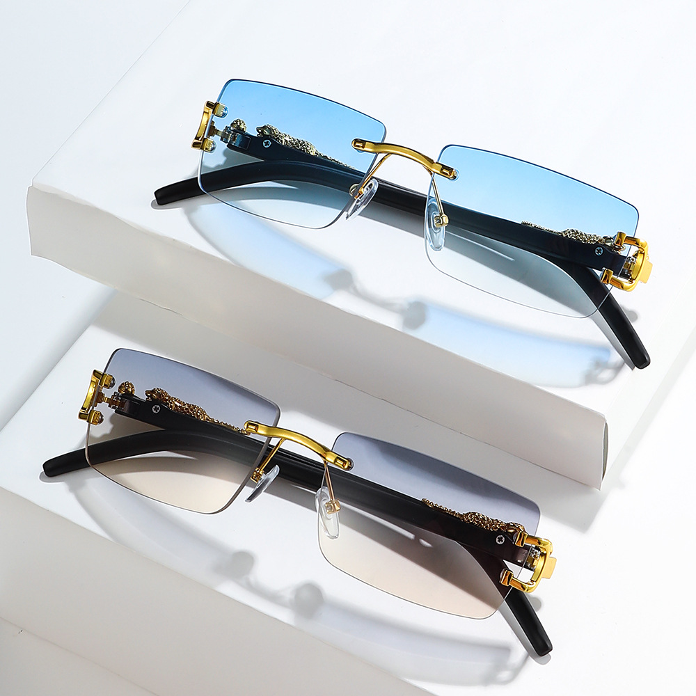 1PCS Fashion Vintage Rimless S - Vintage Fashion Images 评论和价格