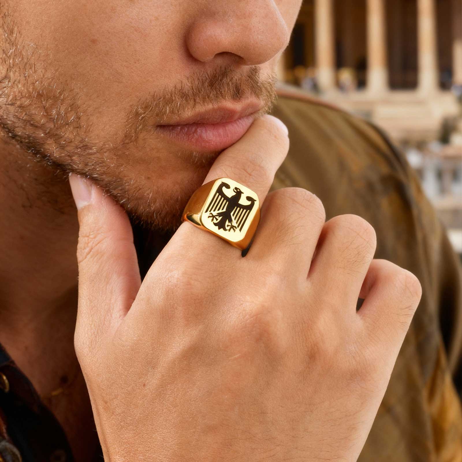 Custom Flying Hawk Eagle Ring  - Vintage Fashion Rings For Women 评论和价格
