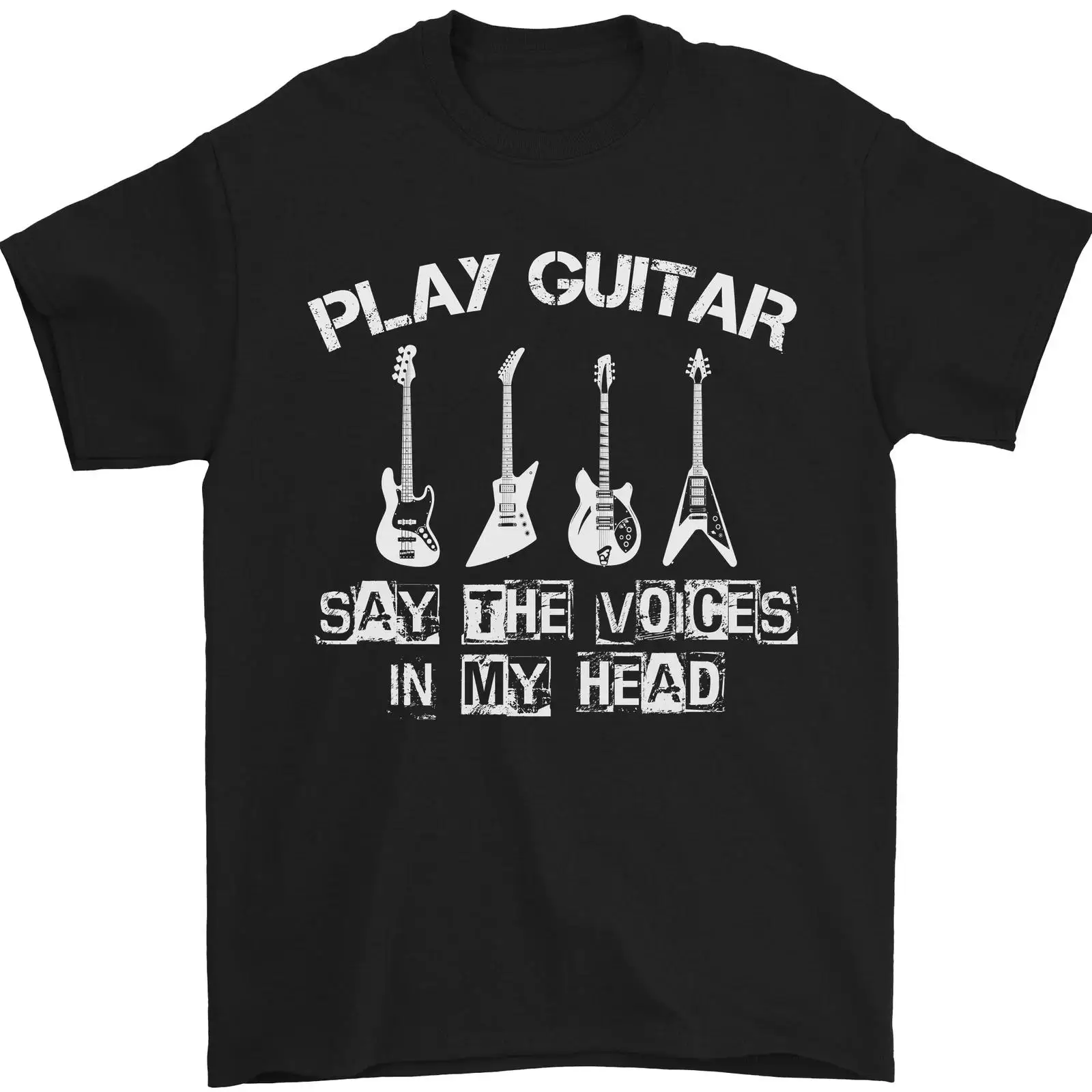 Play Guitar Say Voices in My H - Vintage Fashion Herren 评论和价格