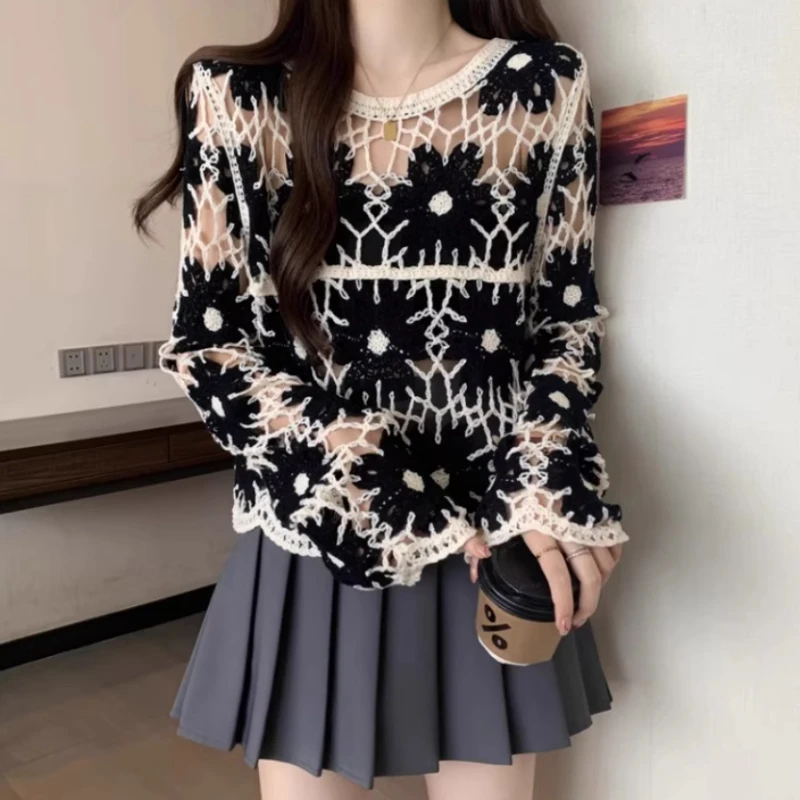 Floral Crochet Top for Women L - Crochet Top Boho 评论和价格