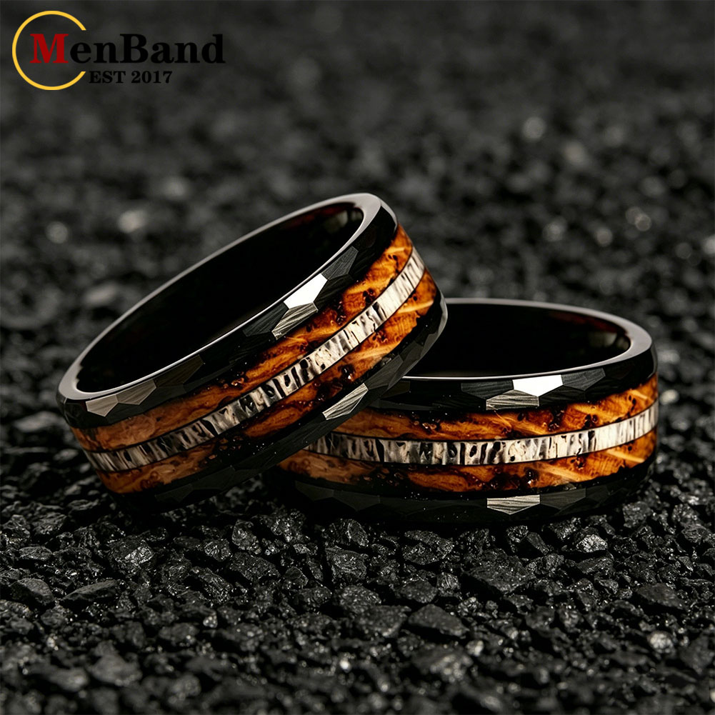 MenBand Classic 8MM Whiskey Ba - Vintage Fashion Rings For Women 评论和价格