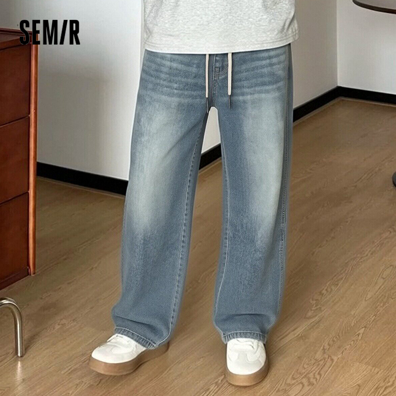 Semir Men Pants Denim American - Retro Track Pant 评论和价格
