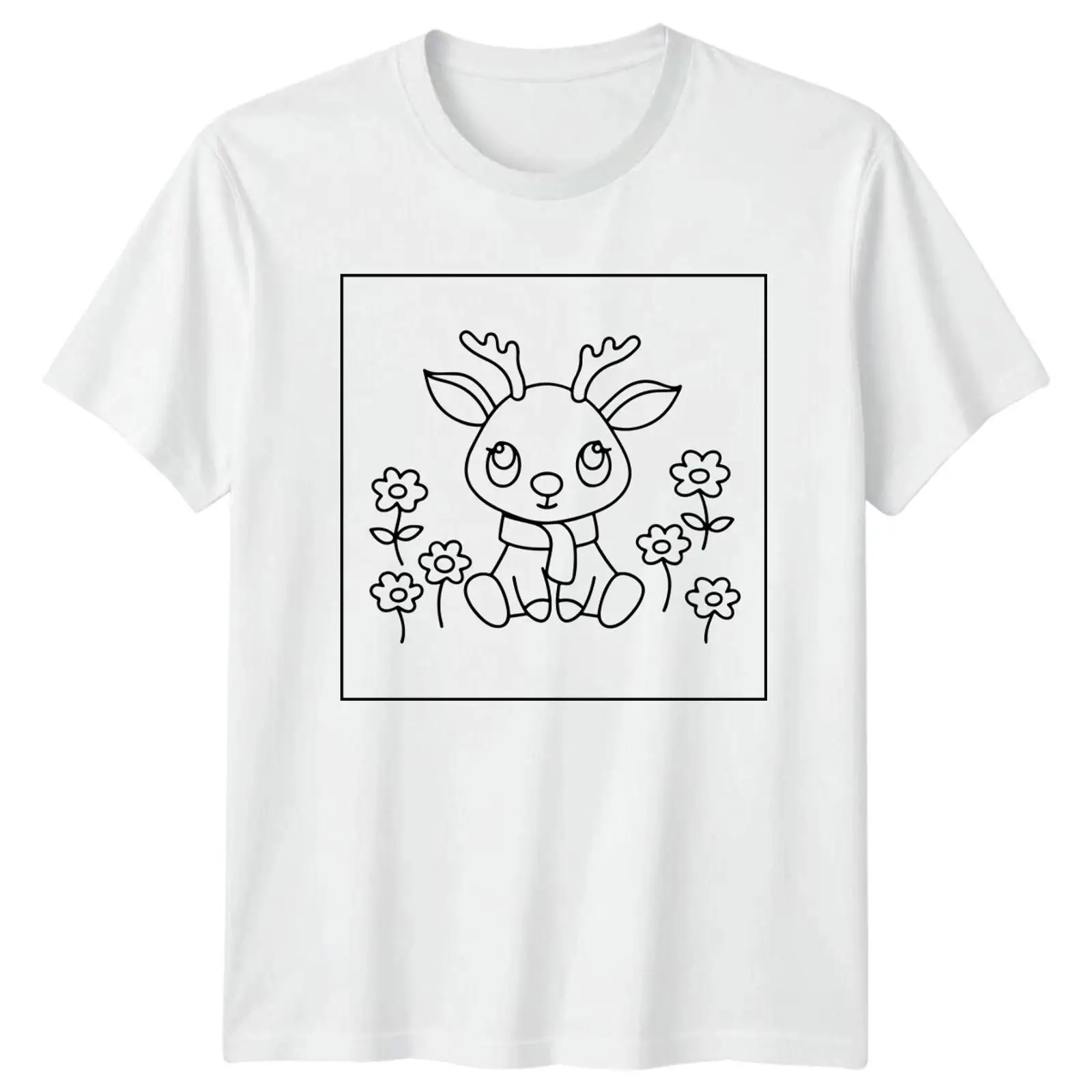 Cartoon Rentier Blumen Tiere H - Vintage Fashion Herren 评论和价格