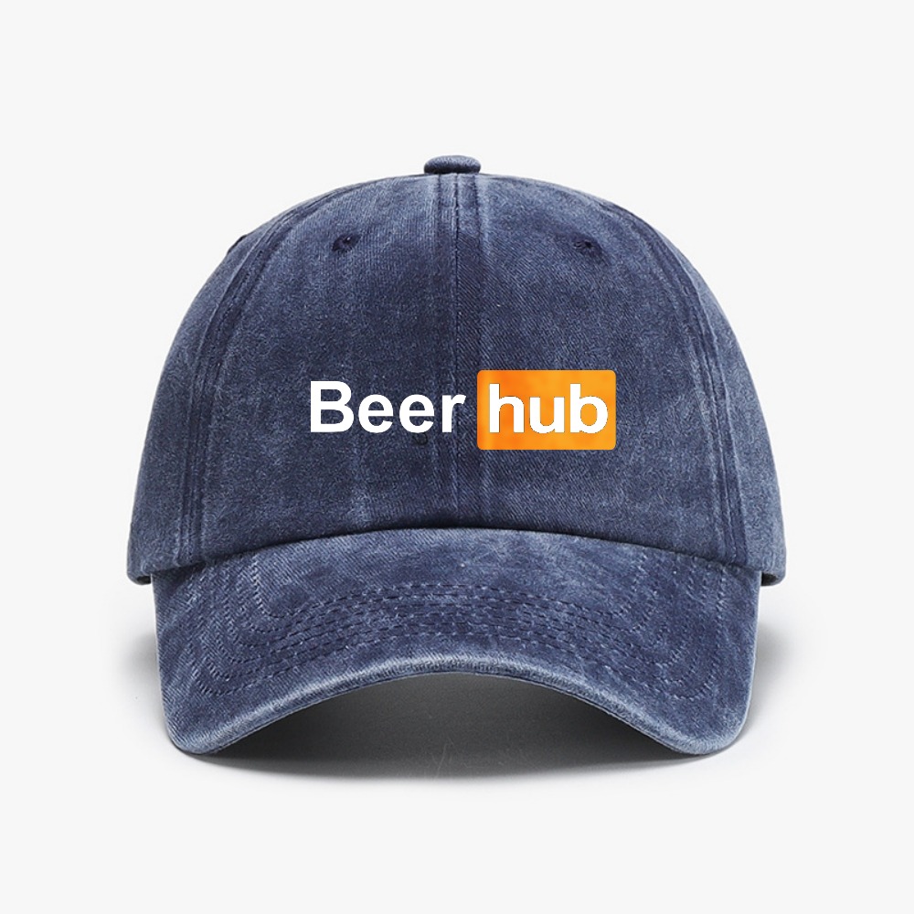 Beer Hub print Baseball Caps V - Vintage Fashion Hub 评论和价格
