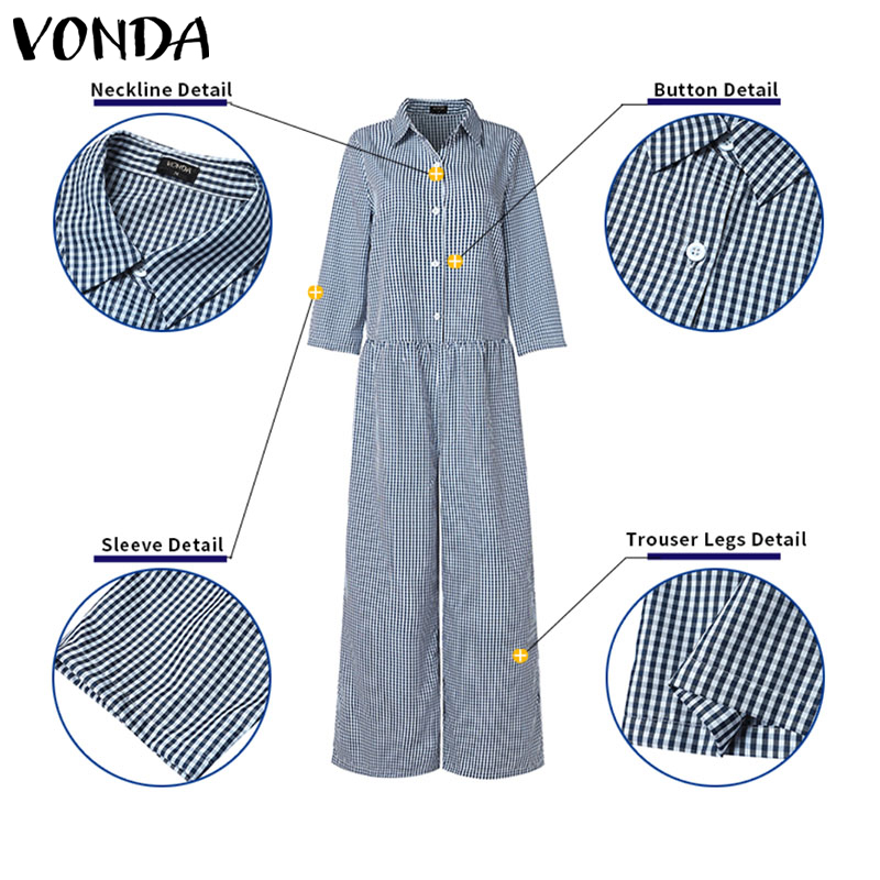 Plus Size 5XL VONDA Vintage Ju - Vintage Fashion Plus Size 评论和价格