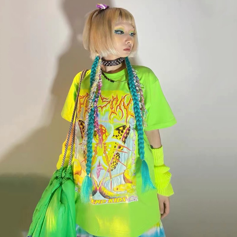 Karrcat Y2k Aesthetics T-shirt - Tie Dye Shirt Vintage 评论和价格