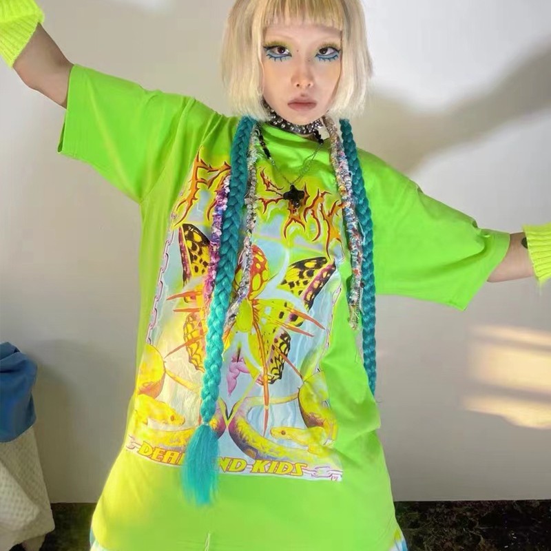 Karrcat Y2k Aesthetics T-shirt - Tie Dye Shirt Vintage 评论和价格