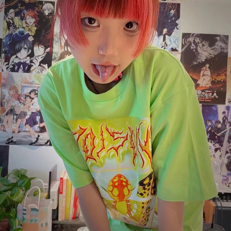 Karrcat Y2k Aesthetics T-shirt - Tie Dye Shirt Vintage 评论和价格