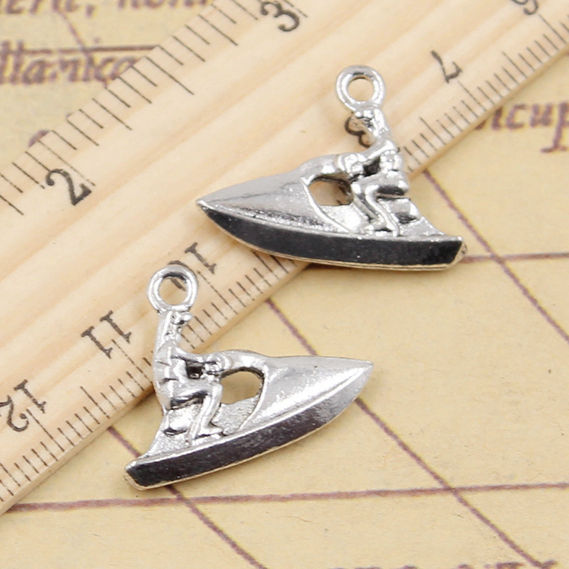 10pcs Charms Motorboat Yacht H - Vintage Yacht Fashion 评论和价格
