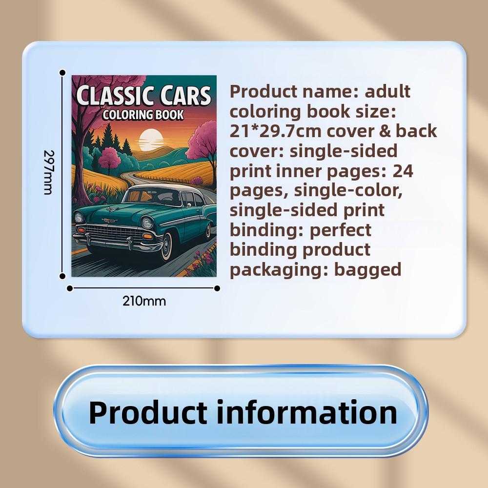 Classic Cars Coloring Book Vin - Vintage Fashion Coloring Book 评论和价格