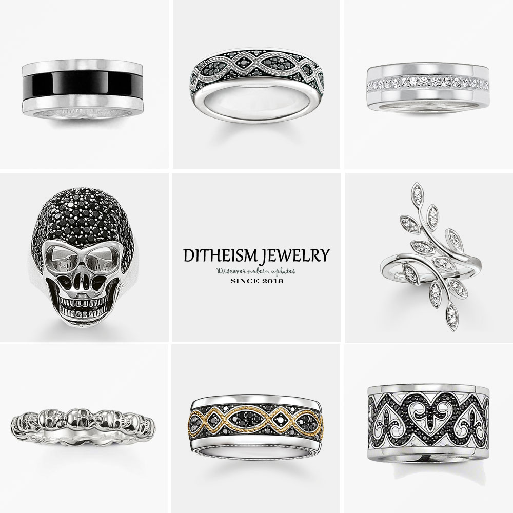 Black Love Knot Wedding Bands  - Vintage Fashion Rings For Women 评论和价格