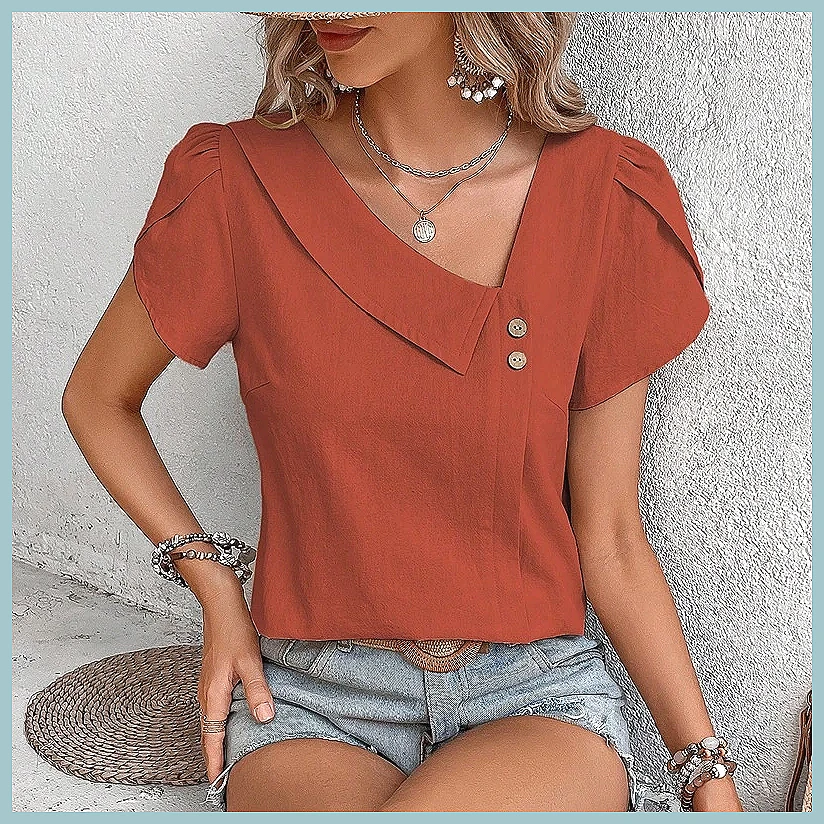 2024 Summer Vintage Solid Colo - Usa Vintage Fashion 评论和价格