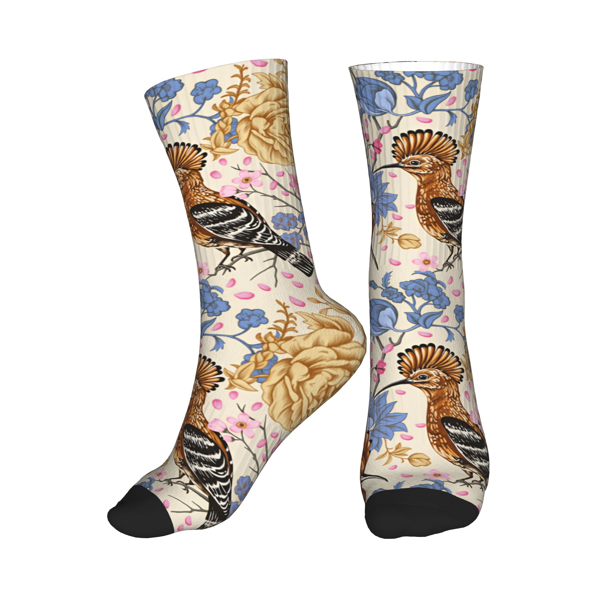 Hoopoe Bird Blue Peony Vintage - Vintage Fashion For Mens 评论和价格