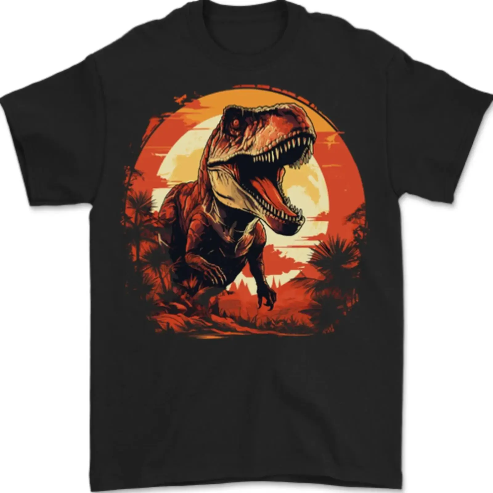 T Rex Mondlandschaft Dinosauri - Vintage Fashion Herren 评论和价格