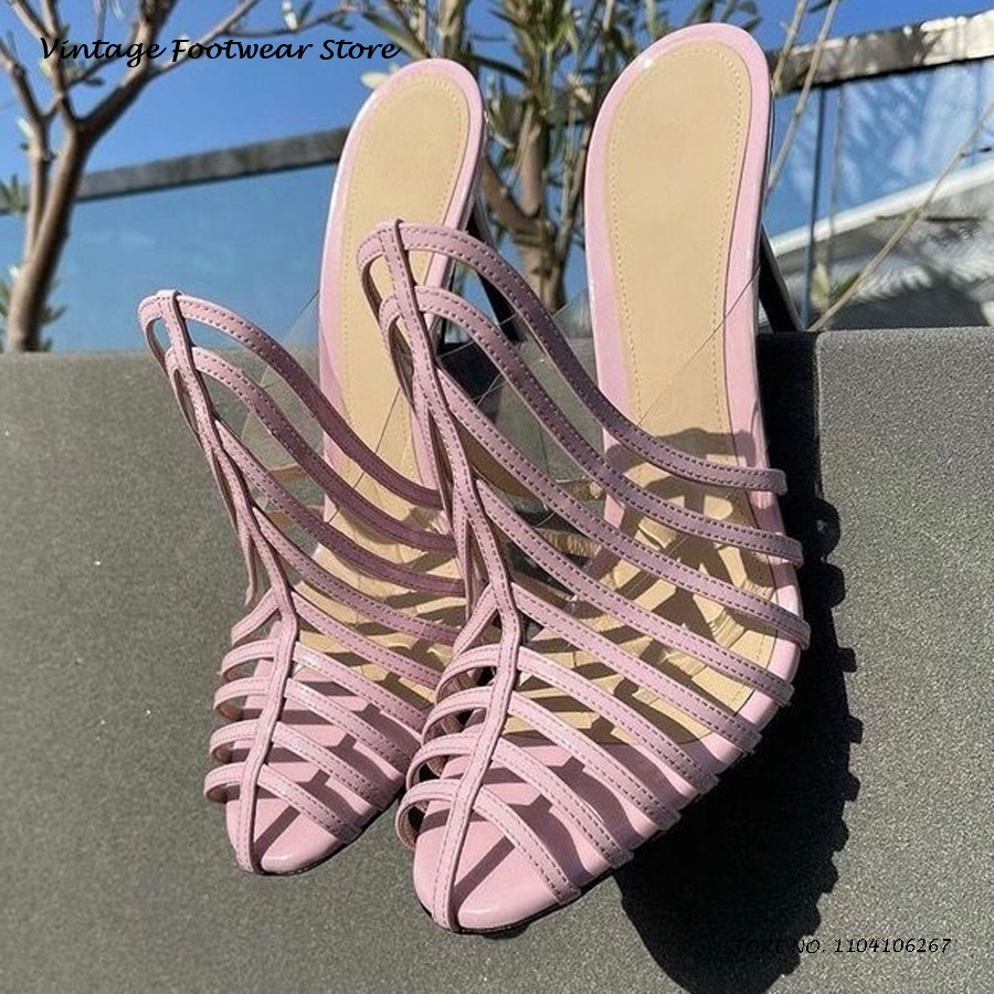 Vintage High Heel Strappy Mule - Vintage Fashion Plus Size 评论和价格